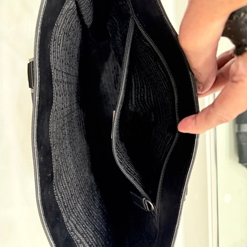 Prada Black Unisex Laptop/Briefcase